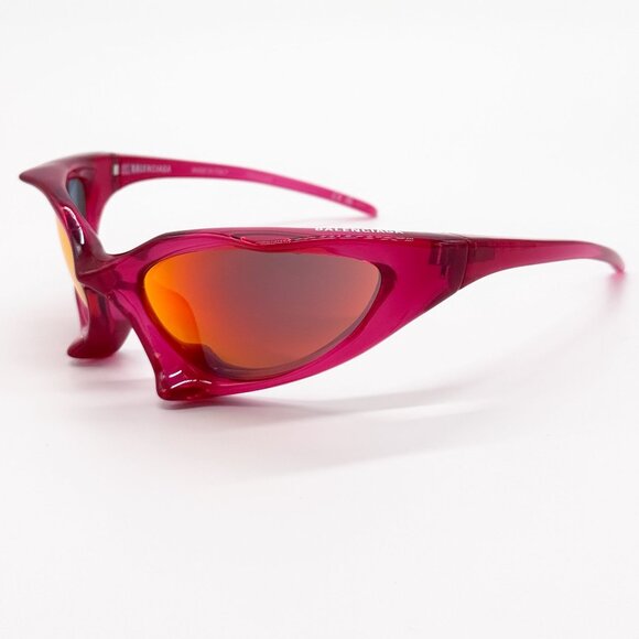 NEW BALENCIAGA SUNGLASSES BB0352S 006 RED UNISEX EYEWEAR main image 8